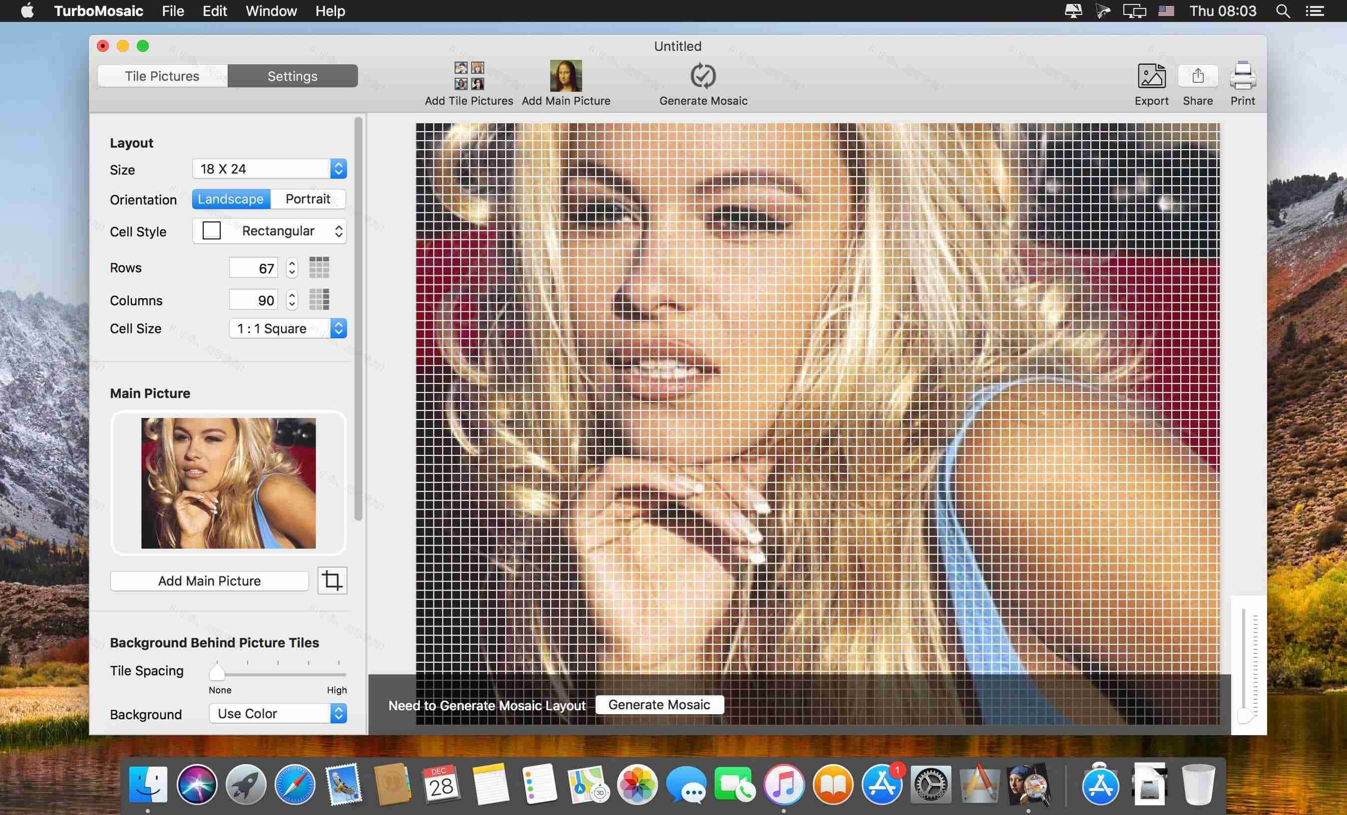 TurboMosaic For Mac v3.6.10 马赛克照片效果制作